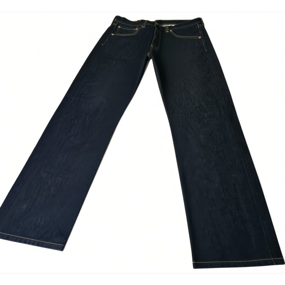 VTG Levis 501 Jeans 90s Mens 34x31 Blue Straight Button Fly Denim RED BAT EUC
